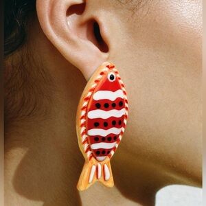 Zara NWT Fish Earrings